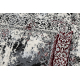Moderný koberec VINCI 1407 Rozeta vintage - Štrukturálny farba slonoviny / červená