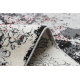 Moderne VINCI 1407 Teppe Rosett årgang - strukturell elfenben / rød