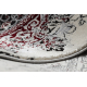 Tapete VINCI 1407 moderno Roseta vintage - Structural marfim / vermelho