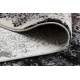 Moderní koberec VINCI 1407 Růžice vintage - Strukturální slonová kost / antracit