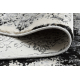 Moderne VINCI 1407 Teppe Rosett årgang - strukturell elfenben / grå