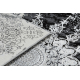 Moderní koberec VINCI 1407 Růžice vintage - Strukturální slonová kost / šedá