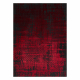 Tæppe VINCI 1409 moderne Ornament vintage vasket - Strukturelle rød