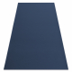 Alfombra de pasillo con refuerzo de goma RUMBA 1390 un solo color azul oscuro