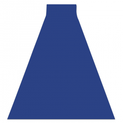 Doormate anti-deslizamento BH 110 chave grega demi-cercle semicírculo exterior, interior em - prata