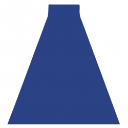 Pogumovaný behúň RUMBA 1349 jednofarebné cobalt