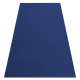 Alfombra de pasillo con refuerzo de goma RUMBA 1380 un solo color zafiro