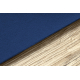 Vloerbekleding met rubber bekleed RUMBA 1380 éénkleurig saffier