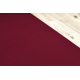 Alfombra de pasillo con refuerzo de goma RUMBA 1375 un solo color cereza