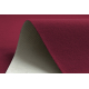 Alfombra de pasillo con refuerzo de goma RUMBA 1375 un solo color cereza