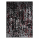 Moderní koberec VINCI 1524 Ornament vintage - Strukturální antracit / červený