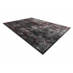 Moderní koberec VINCI 1524 Ornament vintage - Strukturální antracit / červený