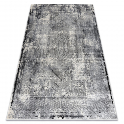 модерен VINCI 1417 килим геометричен vintage - structural слонова кост / антрацит