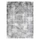 Moderný koberec VINCI 1417 Geometrický vintage - Štrukturálny farba slonoviny / antracitová