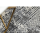 Dywan VINCI 1417 nowoczesny Geometryczny vintage przecierany - Strukturalny kość słoniowa / antracyt