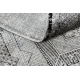 Tepih VINCI 1417 moderna geometrijski berba gumiran - Strukturne bjelokosti / antracit