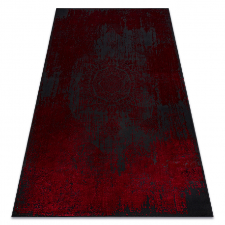 Moderný koberec VINCI 1516 Rozeta vintage - Štrukturálny Červená