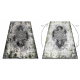Moderní koberec VINCI 1516 Růžice vintage - Strukturální slonová kost / zelená