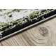Tapijt VINCI 1516 modern Rozet vintage gewreven - Structureel ivoor / groente