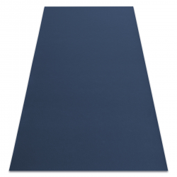 Covor anti-alunecare RUMBA 1390 o singură culoare albastru inchis