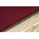 Teppich Antirutsch RUMBA 1375 einfarbig kirschrote Farbe