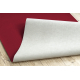 Tapijt met rubber bekleed RUMBA 1375 éénkleurig kersen kleur
