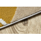 Covor lavabil CURVY alb 11 Curves, structural, reliefat, plus