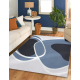 Carpet VISCO dark blue 10 plush, IMITATION OF RABBIT FUR