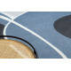 Carpet VISCO dark blue 10 plush, IMITATION OF RABBIT FUR