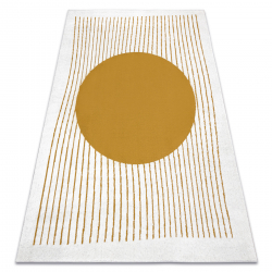 модерен SPRINGS 904 килим геометричен - structural жълт / слонова кост