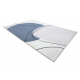 CURVY white 11 Arches washable rug, structured, embossed, plush