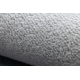 CURVY white 11 Arches washable rug, structured, embossed, plush
