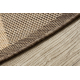 Sisal tapijt SISAL FLOORLUX ROND 20195 koffie / meerkleuring