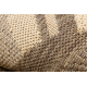 Sisal tapijt SISAL FLOORLUX ROND 20195 koffie / meerkleuring