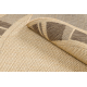 Fonott sizal floorlux szőnyeg kör 20195 mais / coffee