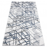 Teppich ACRYL VALS 8381 Linien räumlich 3D blau