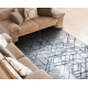 Akril VALS szőnyeg 8381 Vonalak térbeli 3D kék