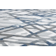 Akril VALS szőnyeg 8381 Vonalak térbeli 3D kék