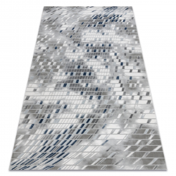 Akril VALS szőnyeg 8375 Geometriai térbeli 3D elefántcsont / szürke 