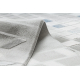 Χαλί ακρυλικό VALS 8375 γεωμετρικός χωρική 3D ελεφαντόδοντο / γκρί