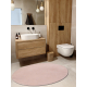 Modern washing carpet POSH circle shaggy, plush, thick anti-slip blush pink