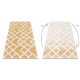 Teppe akryl VALS 3232 Geometriske 3D gul / elfenben