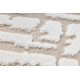 Kilimas Akrilas VALS 3236 Abstrakcijos vintažas dramblio kaulo / smėlio spalvos