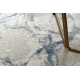 Tæppe ACRYL ELITRA 9962 Marmor vasket elfenben / blå