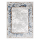 Koberec AKRYL VALS 1738 vzor rámu, diamanty šedá / modrý 