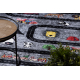 BAMBINO 2092 plovimo kilimas Gatvės, automobiliai vaikams neslystantis - antracitas