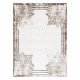 Tapis ACRYLIQUE VALS 039 45 fleurs cadre ivoire / beige