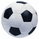 BAMBINO 2139 circulo Tapete - futebol para crianças antiderrapante - preto / branco