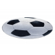 BAMBINO 2139 cirkel tapijt wasbaar - voetbal voor kinderen antislip - zwart / wit