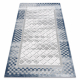Χαλί ακρυλικό VALS 103 γεωμετρικός, Πλαίσιο χωρική 3D γκρι / ελεφαντόδοντο